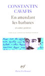 Couverture du livre de Constantin Cavafis 'Poèmes' aux éditions Gallimard