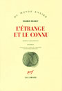 Couverture du livre de Seamus Heaney 'L'étrange et le connu' aux éditions Gallimard